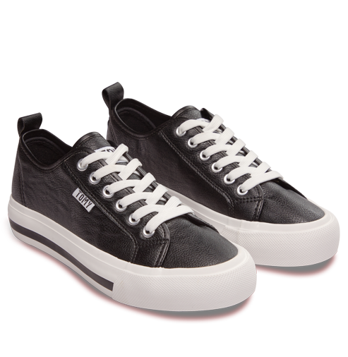 Zya Black Lace-up