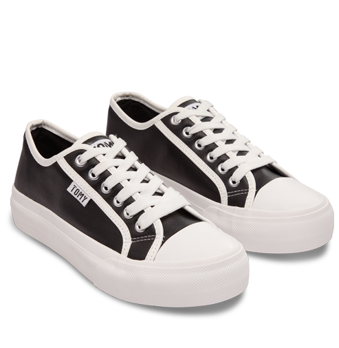 Tayla Black Lace-up